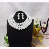 Crystal Silver 3 In 1 Bridal Necklace