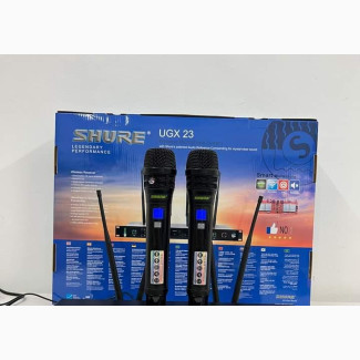 SHURE UGX23 Dual Wireless Distance 400M, 4 Antenna UHF MIC