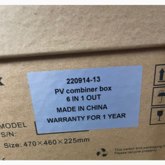 PV SOLAR Combiner Box 6 in 1 AVAILABLE