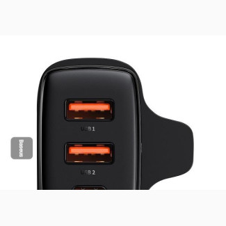 BASEUS Compact Quick Charger 2U+C Three Ports 30W Travel Pow