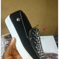Naija Made Sneakers and Loafers Black Leather Suede