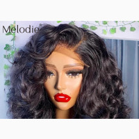 Human Hair Bland With 3 Part Closure
