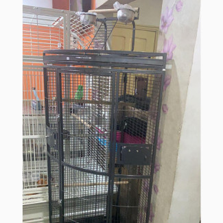 Heavy Duty Bird Corner Cage Large