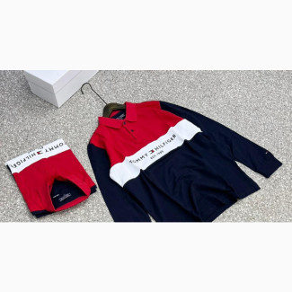 Original Tommy Hilfiger Long Sleeve Polo for Men