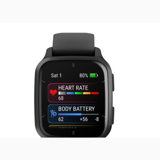 Venu Sq 2 – Music Edition Slate Aluminium Bezel With Black C