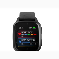 Venu Sq 2 – Music Edition Slate Aluminium Bezel With Black C