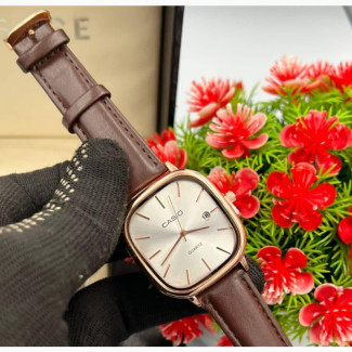 Casio Unisex Leather Wristwatch