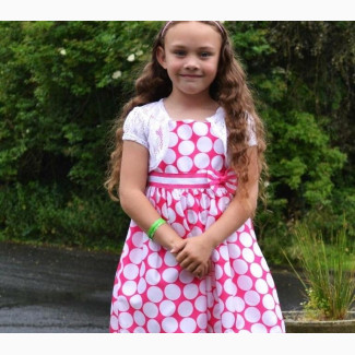 Stylish Polka Dot Dress With Matching White Jacket
