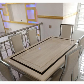 Marble Dinning Table and Chairs