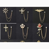 Men#039;s Suit Shirt Collar Badge Brooches Jewelry