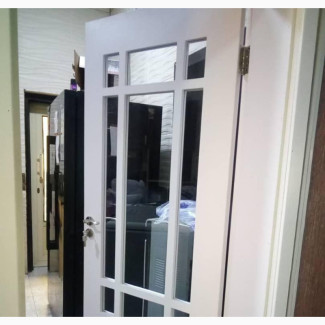HDF Kitchen Glass Door, Door Lock And Hidden Hinges