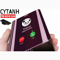 Mirror Case, Stand Flip Book Cover for Coque