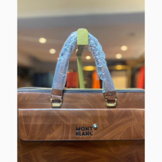 Mont Blanc Genuine Leather Handbag