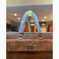 Mont Blanc Genuine Leather Handbag