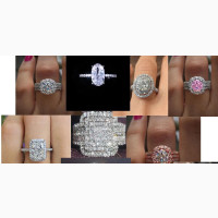 Affordable Luxury Cubic Zirconia Engagement/ Wedding Rings