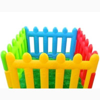 Indoor Outdoor Baby Playpen Multi Colour Fence Size: 4m