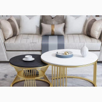 Modern Round Marble Table - Brand New