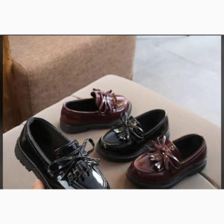 Boy’S Black and Wine Color Shoes