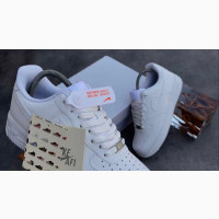 Plain White Nike Air Force Sneakers