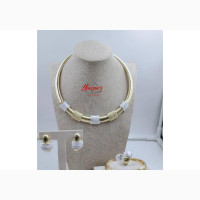 Stunning Viennoise Jewelry Set - Gold and Silver