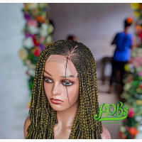 X-Pression Human Hair Closure 4*4 Cornrow Loosed Braid