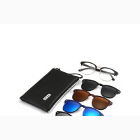Magnetic 5pcs Polarized Clip-on Sunglasses Plastic Frame