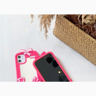Barbies Dolls Pink Mirror Cases for iPhone 14 13 12 11 XR
