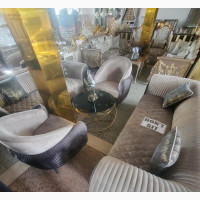 Mixed Leather and Fabric Turkey Contemporary