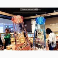 500ml Transparent Glass Water Bottle