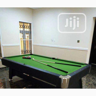 British Pool Table With Complete Set of Accessories - 7ft