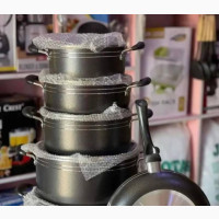 5 Piece Nonstick Pot Set with Nonstick Frying Pan - Brand New