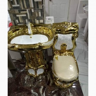 Brand New Gold Executive Water Closet Set