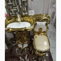 Brand New Gold Executive Water Closet Set