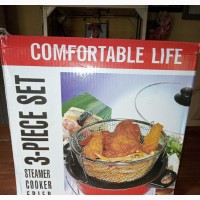 3-in-1 Deep Fryer - Brand New - Red Color