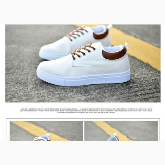 Stylish Men#039;s White Sneakers/Loafers