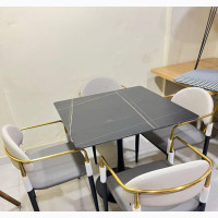 Restaurant Chair With Marble Top Table