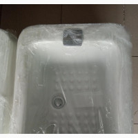Zadro Pedicure Bowl - White Acrylic Foot Bath with Pump Up Waste