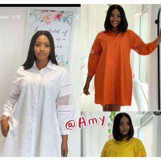 Stylish White Shirt Dress for Women