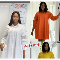 Stylish White Shirt Dress for Women