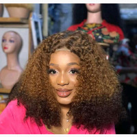 Luxury 2toned Pixie Curls