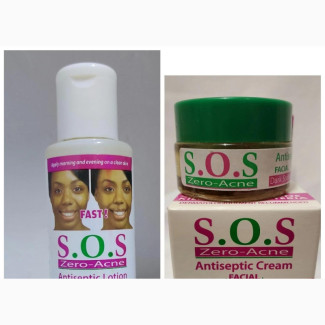 SOS Antiseptic Facial Cleanser and Cream (Zero Acne)
