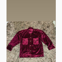 Jacket and Short Velvet Materials