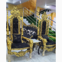 Turkish Royal Fabric Sofa Me and You King Console