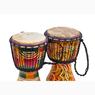 Hand-Carved African Djembe Drum