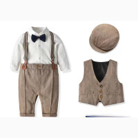 Newborn Gentleman Suit - Formal Baby Boy Outfit in Gift Box
