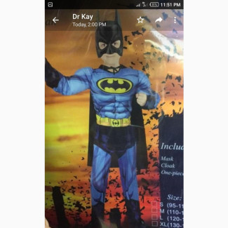Batman Kids Costume