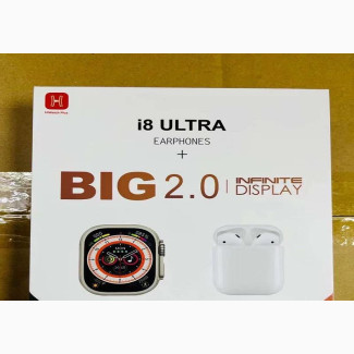 Series 8 Ultra 2.0 Screen With Earbud And Double Strap