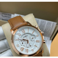 Fossil Leather Strap Men’S Wristwatch
