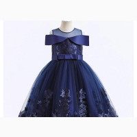 Navy Blue Ceremonial Ball Gown - Brand New