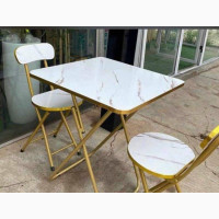 Quality 2 Chairs and a Table